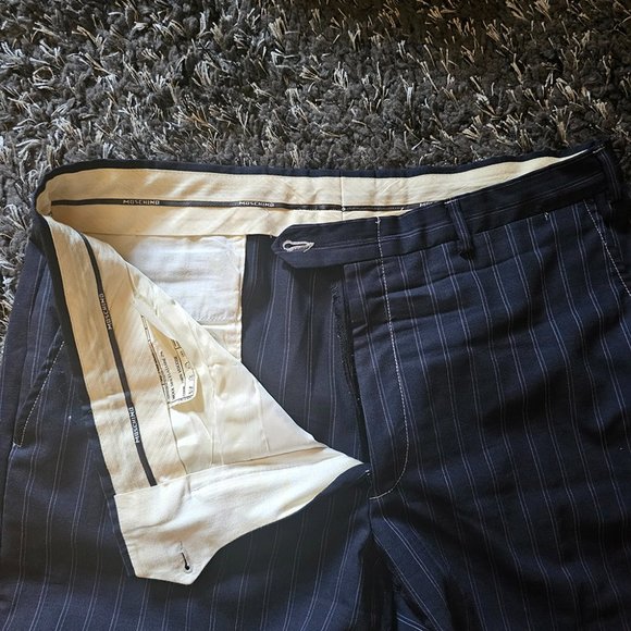 Vintage Moschino Wool Striped Blazer and Pants - Picture 8 of 11